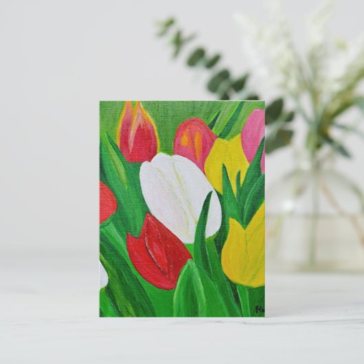 Carte Postale Tulipes 2a (Debout devant)