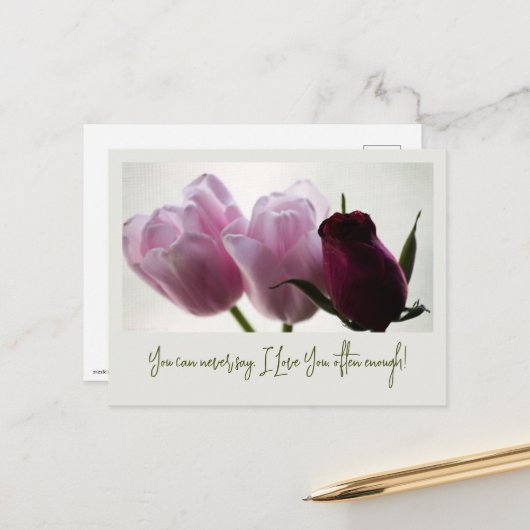 Carte Postale Tulipes 3258 (Devant/Arrière en situation)