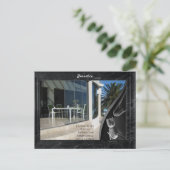 Carte Postale Tulipes Abstraites en marbre noir (Debout devant)