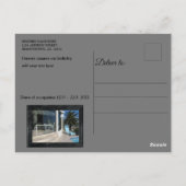 Carte Postale Tulipes Abstraites en marbre noir (Dos)