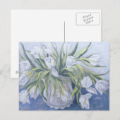Carte Postale Tulipes blanches (Devant / Derrière)