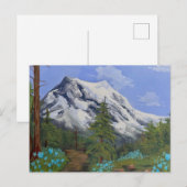 Carte Postale Tulipes bleues en randonnée (Devant / Derrière)