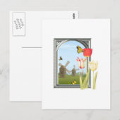 Carte Postale Tulipes d'Amsterdam (Devant / Derrière)