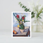 Carte Postale Tulipes dans un Vase Paul Cezanne (Debout devant)