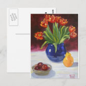Carte Postale Tulipes d'avril (Devant / Derrière)