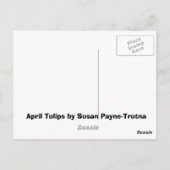 Carte Postale Tulipes d'avril (Dos)