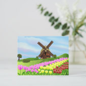 Carte Postale Tulipes de Hollande (Debout devant)