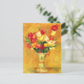 Carte Postale Tulipes de Pierre Renoir, Impressionnisme Vintage (Debout devant)