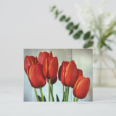 Carte Postale Tulipes de printemps (Debout devant)