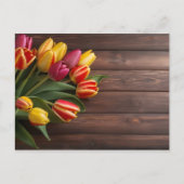 Carte Postale Tulipes de printemps pour la Saint Valentin (Devant)