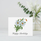 Carte Postale Tulipes et jonquilles Fleurs (Debout devant)