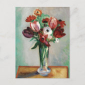 Carte Postale Tulipes et Ranunculus | Henri Manguin (Devant)