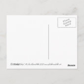 Carte Postale Tulipes funky Fleurs de printemps peinture florale (Dos)