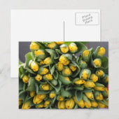 Carte Postale tulipes jaunes (Devant / Derrière)