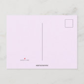 Carte Postale Tulipes modifiables dans un pot Invitation à dîner (Dos)