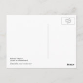 Carte Postale Tulipes Peintes (Dos)