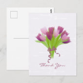 Carte Postale Tulipes Personnalisées (Devant / Derrière)