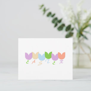 Carte Postale Tulipes Printanières Élégantes Personnalisées, Fêt