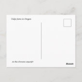 Carte postale Tulipes Printemps (Dos)