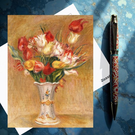 Carte Postale Tulipes, Renoir