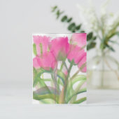 Carte Postale Tulipes roses (Debout devant)