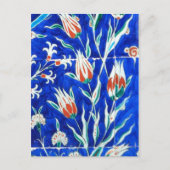 Carte Postale Tulipes sur bleu (Devant)