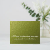 Carte postale Tulipes vertes (Debout devant)