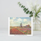 Carte Postale Tulips De Hollande Par Claude Monet (Debout devant)