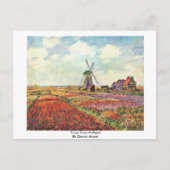 Carte Postale Tulips De Hollande Par Claude Monet (Devant)