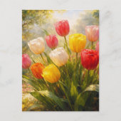 Carte Postale Tulips Garden - Painterly Style (Devant)