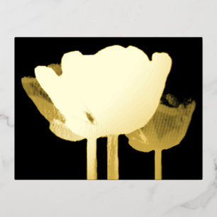 Carte postale Tulips Gold Foil Holiday