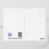 Carte postale Tulips Gold Foil Holiday (Verso)