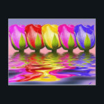 Carte Postale tulpen dans l'eau<br><div class="desc">passage à l'arrière</div>