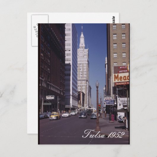 Carte postale Tulsa 1952 (Devant / Derrière)