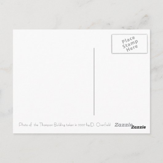 Carte postale Tulsa OK (Dos)