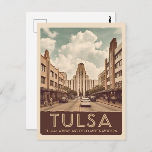 Carte Postale Tulsa, Oklahoma (Devant / Derrière)