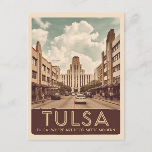 Carte Postale Tulsa, Oklahoma (Devant)
