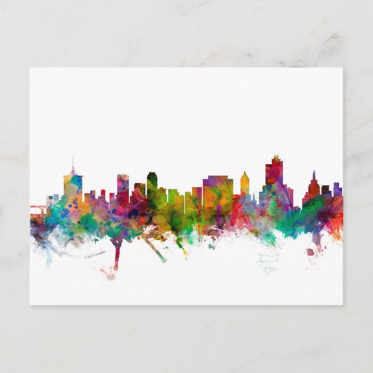 Carte Postale Tulsa Oklahoma Skyline (Devant)