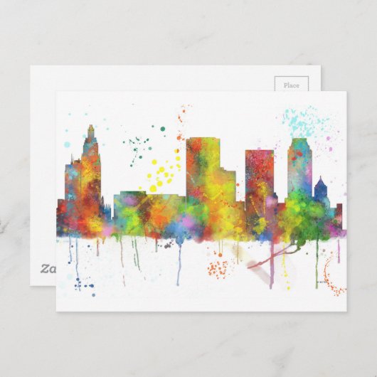 CARTE POSTALE TULSA, OKLAHOMA SKYLINE (Devant / Derrière)