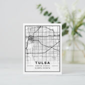 Carte Postale Tulsa Oklahoma USA Travel City Map (Debout devant)