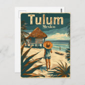 Carte Postale Tulum Beach Mexique (Devant / Derrière)