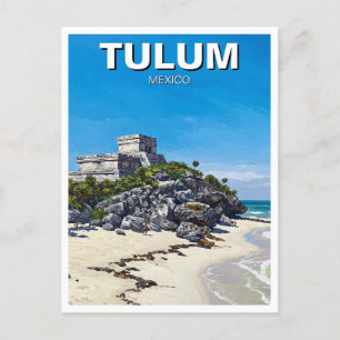 Carte Postale Tulum Mexico Travel
