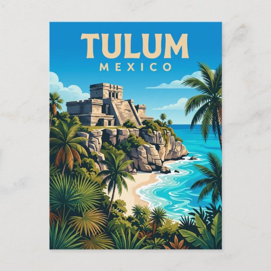 Carte Postale Tulum Mexique (Devant)