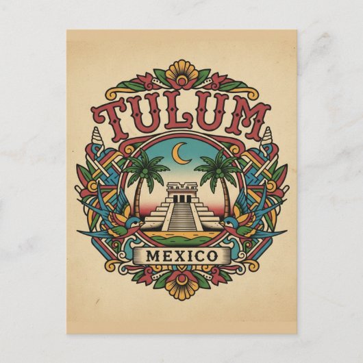 Carte Postale Tulum Mexique (Devant)