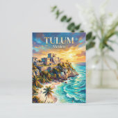 Carte Postale Tulum Mexique (Debout devant)