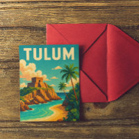 Tulum Mexique Art Vintage voyage