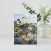 Carte Postale Tulum Mexique Voyage Iguana (Debout devant)