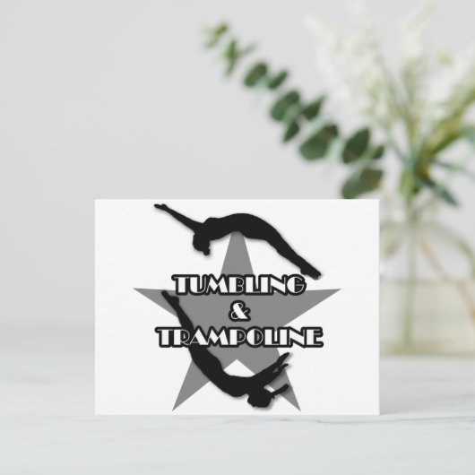 Carte Postale Tumbling et Trampoline (Debout devant)