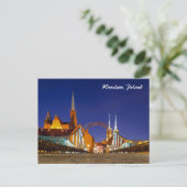 Carte postale Tumski Bridge Wroclaw Pologne (Debout devant)