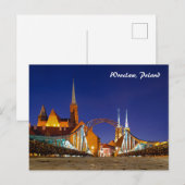 Carte postale Tumski Bridge Wroclaw Pologne (Devant / Derrière)